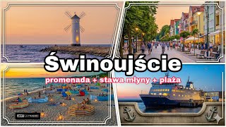 Świnoujście : Promenade and beach at a leisurely pace | Stawa Młyny and ferry entrance