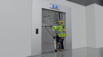 Scaffoldless safe working installation platform model lifts & elevators. No scaffold required.