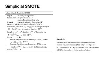 KDD 2025 - Simplicial SMOTE Oversampling Solution to the Imbalanced Learning Problem