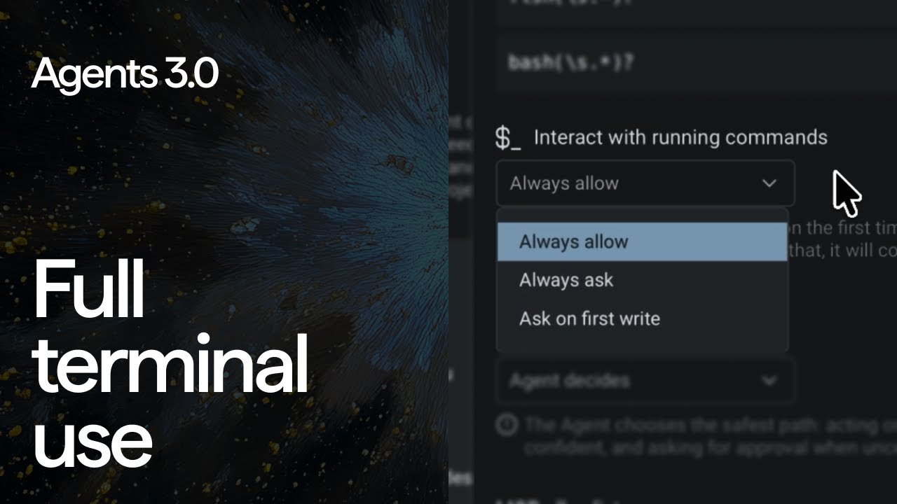 Agents 3.0 — Agents now have Full Terminal Use