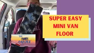 Best Floor for mini van | Padded, insulated and makes floor level with just a blade and a ruler.