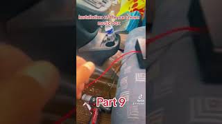 Installing music box for ice cream truck