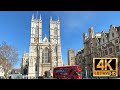4K LONDON WALKING TOUR | Westminster Abbey, Whitehall,  Regent Street, Oxford Circus and Bond Street