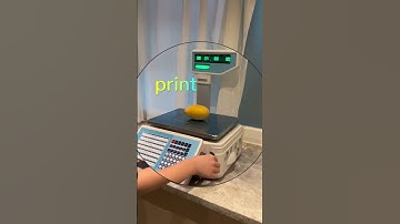 Barcode label printing scale