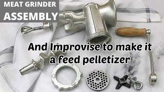 How to Improvise MEAT GRINDER to make it FEED PELLETIZER| Paano gawing Pelletizer ang meat grinder