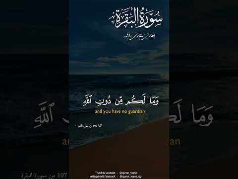 و م ا ل ك م م ن د ون الل ه م ن و ل ي و ل ا ن ص ير مشارى راشد قران بصوت مشارى راشد 