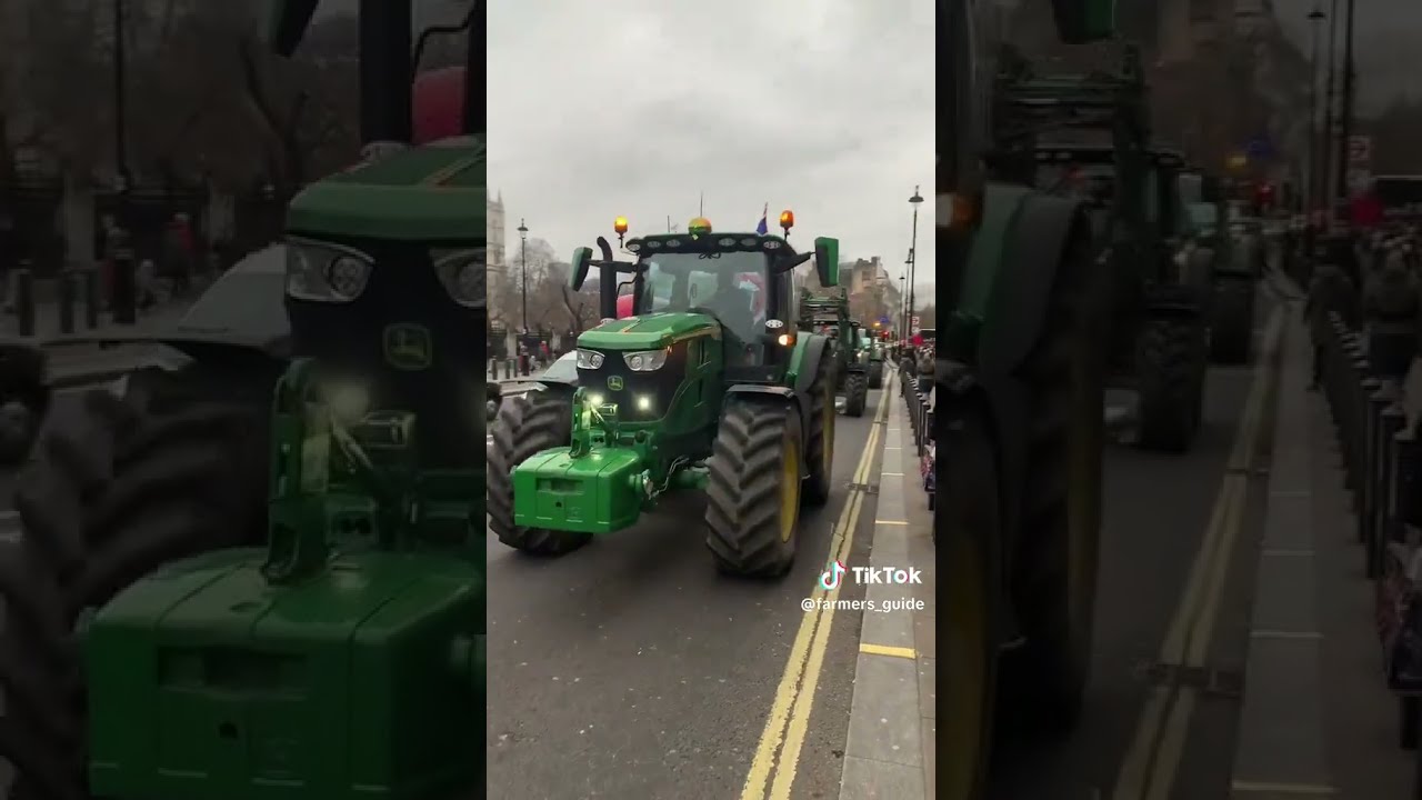 Tractors Take Over London During December Protest Shorts