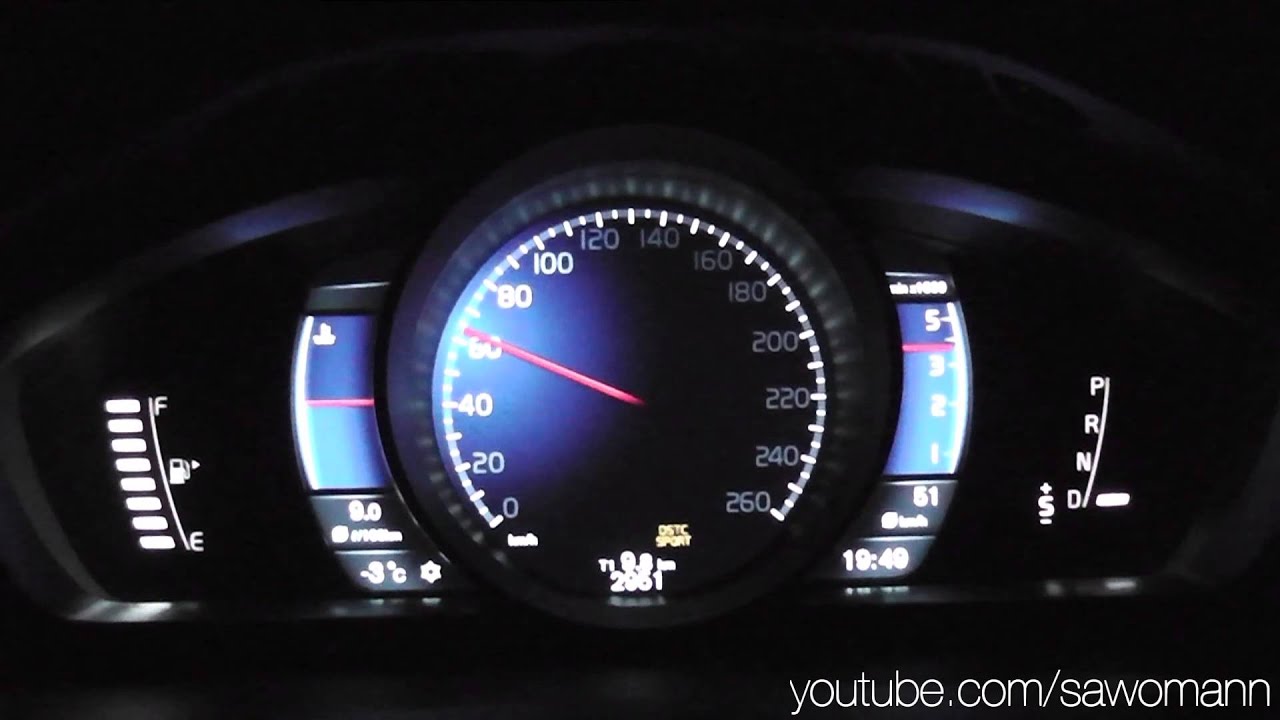 Stevenson Overholdelse af Punktlighed 2013 Volvo V40 D4 177 HP 0-100 km/h & 0-100 mph Acceleration GPS - YouTube