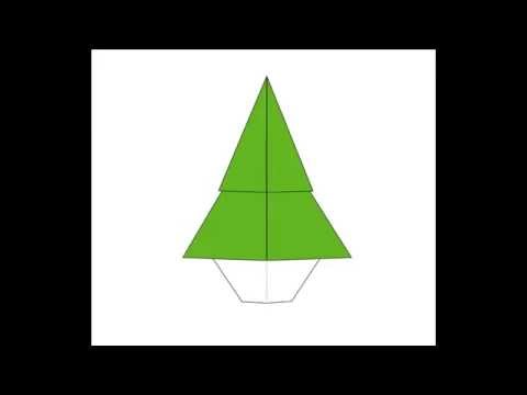 Елка оригами схема для детей