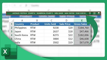 How to Get Quick Answers with the Status Bar in Excel | Microsoft Excel Tutorial (2025)