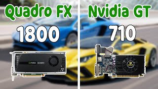 Nvidia GT 710 Vs Quadro Fx 1800 GTA V Benchmark