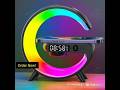 5.9" Fast Wireless Charger with Bluetooth Speaker, RGB Light &amp; Clock – Perfect Christmas Gift