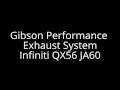 Infiniti QX56 exhaust original vs gibson