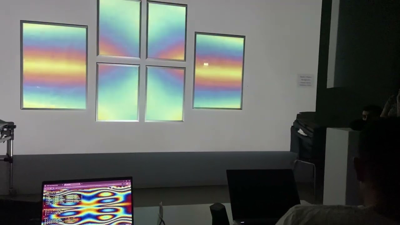 Speak & Paint Final Work Installed in the Space