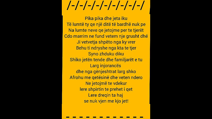 jetojme per te tjeret 😒