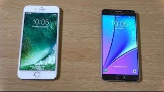 Iphone 7 Plus Vs Samsung Galaxy Note 5 - Speed Comparison