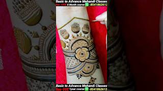 Leaf + circle flower pattern mehndi designs art // new stylish wedding mehndi designs 2026 #mehndi