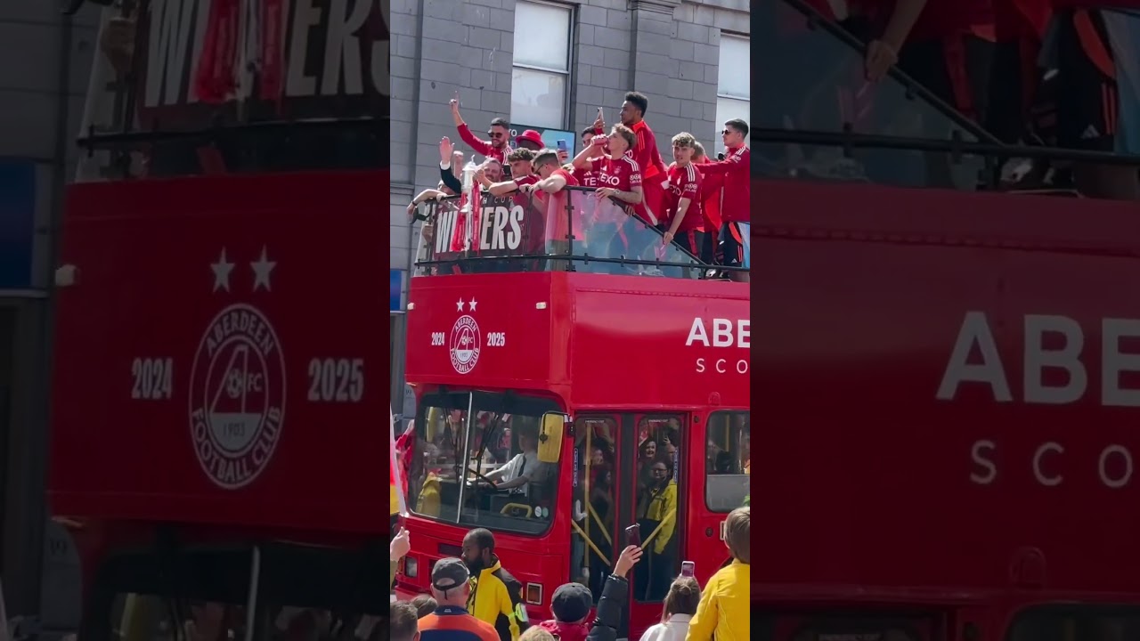 Aberdeen’s Emotional 2025 Scottish Cup Victory Parade 🏆 Unforgettable Scenes 