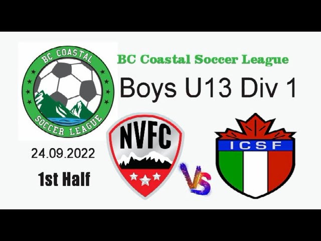 NVFC FURY Div1 Vs ICSF JUVENTUS Div1  BCCSL  First Half  24.09.2022 class=