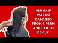 Her hair was so damaged from a perm| What happens when you do home perms| Relaxers damaged her hair