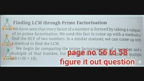 Class 7th Ganita prakash part2 chapter 3 Finding common ground figure it out page 58 Find LCM 30 &72