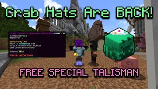 Crab Hats are BACK Free Special Talisman Hypixel Skyblock