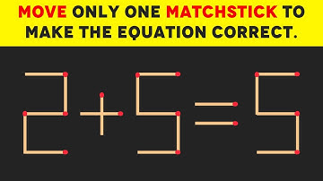 10 Tricky Matchstick Puzzles Only Brilliant Minds Can Solve | Match Stick Puzzles | P(1)