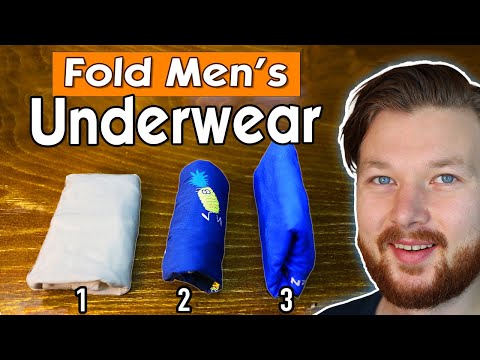 Fold Men&#039;s Underwear to Save Space (Boxers, Boxer-Briefs, and Briefs)