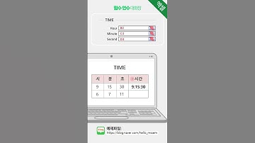 (🍪더 짧은 영상) TIME함수 #TIME #itq엑셀  #컴쿠키즈 #엑셀