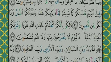 سورة الجاثية - تلاوة للآيات 33 إلى 37
