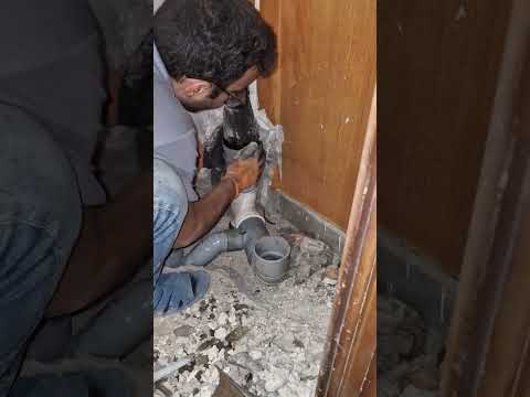 نحوه اضافه کردن انشعاب فاضلاب برای توالت فرنگی تاسیسات شبانه روزی لوله کشی شبانه روزی09125508173