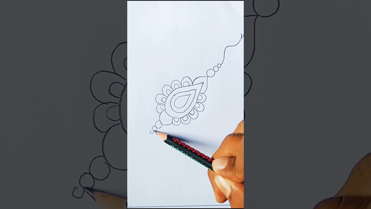 Easy rakhi drawing 