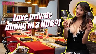 Luxe private dining in a HDB!