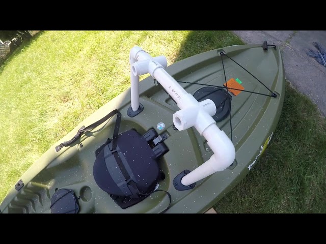 How to make a removable Trolling Motor Mount for kayaks 