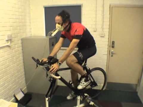 VO2max testing at http://Sportstest.co.uk for Andy Ward, Team Cycling Plus