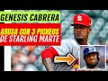 Genesis Cabrera Abusa De Starling Marte Con Solo 2 Picheos