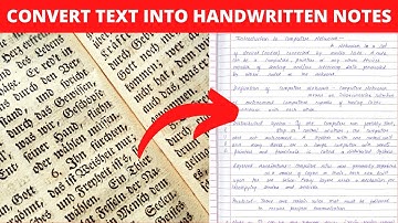 How to Convert Text into Handwriting for assignment , Convert Image to text | Assignment Tricks.