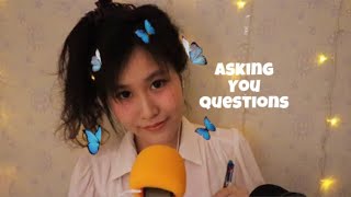 ASMR Asking you Personal & Random Questions (ENG)