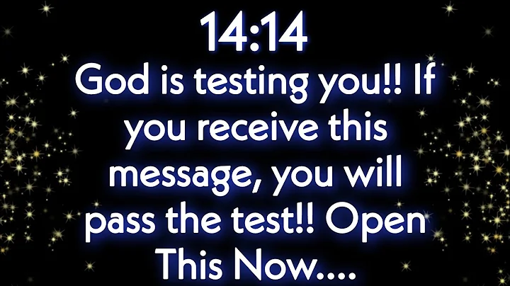God is testing you!! If you receive this message, you will pass the test  ✝️God Says💌 #jesusmessage