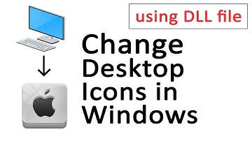 How to change desktop icons in Windows 7/8/10 | How to create a DLL file