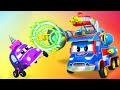 Video truk untuk anak-anak - Truk pemadam super menyelamatkan - Truk Super di Kota Mobil!