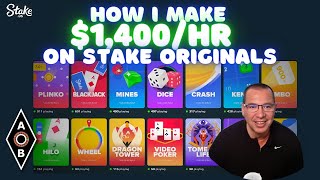 How I Make $1,400/HR on Stake Originals Dice, Mines, Dragon Ladder, Crash!