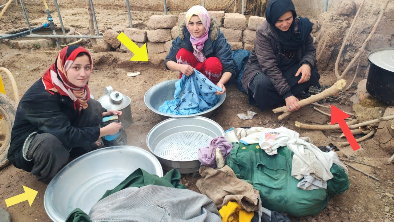 Preparing for the Storm: Traditional Laundry and Village Life in a Mud House