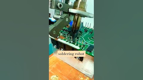 mosfet soldering by automatic soldering robot. #automaticsolderingiron #satisfying #howtosoldering