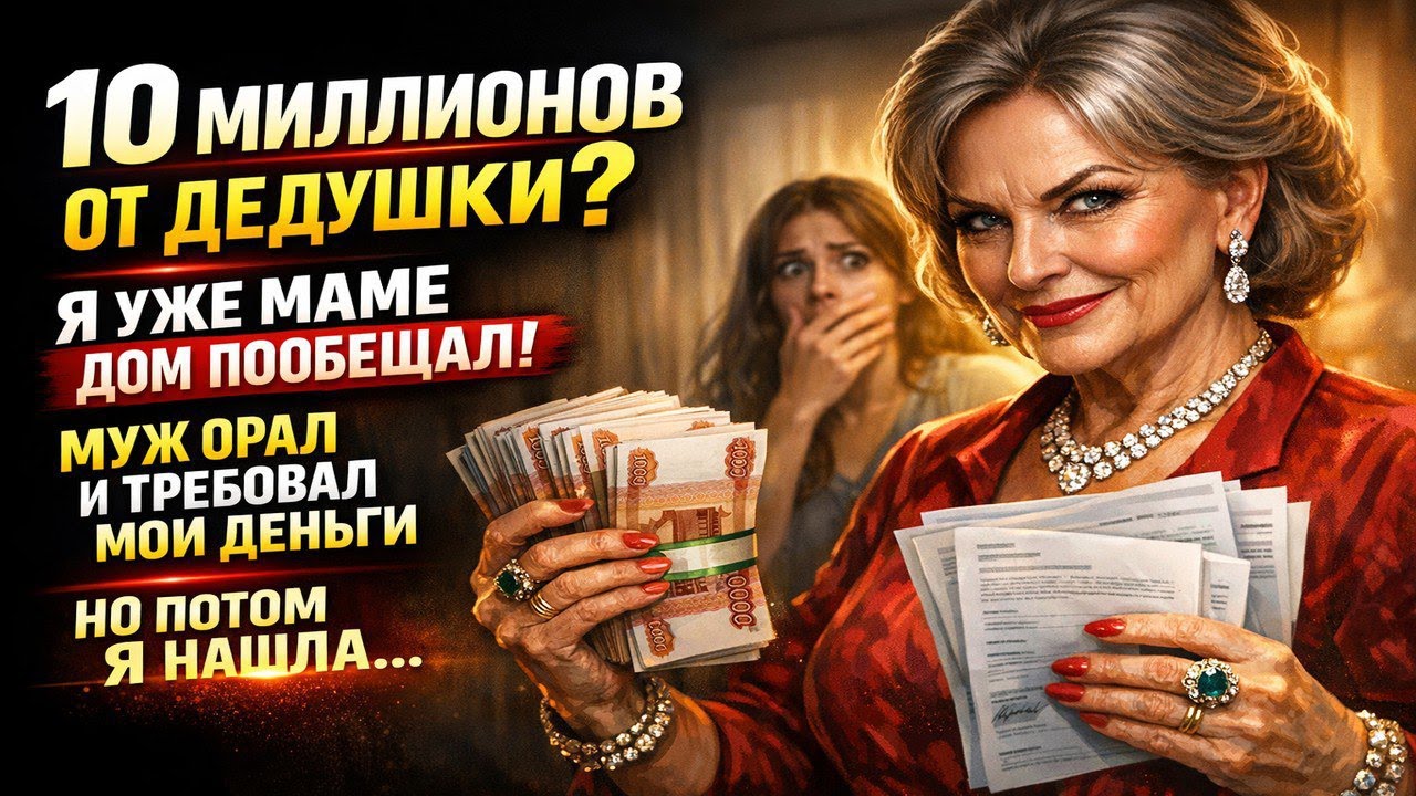 «Где твои 10 миллионов от дедушки?! Я их маме уже на дом пообещал!» — заорал муж в истерике