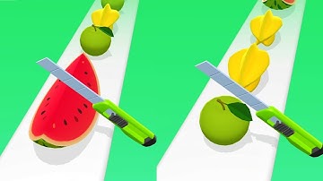 Perfect Slices Game! Satisfying and relaxing ASMR slicing video