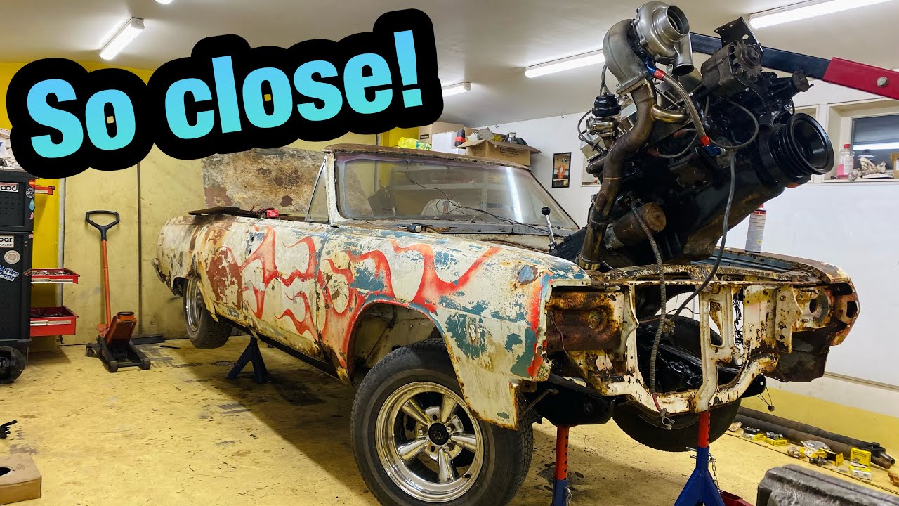 Last preparations for the live engine install - YouTube