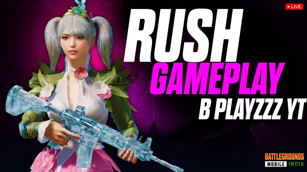 RUSH GAMEPLAY | BGMI LIVE WITH B PlayzZz YT - YouTube