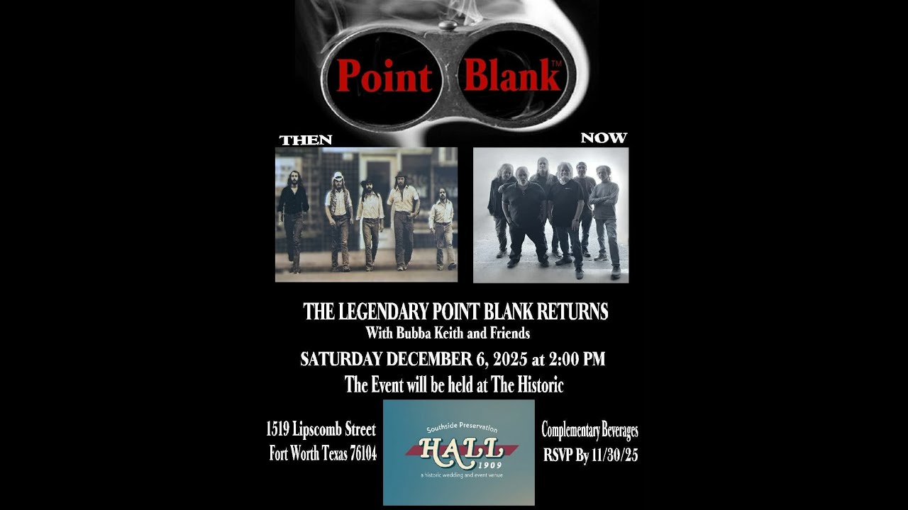 Point Blank - Southside Preservation Hall - Ft. Worth, Texas - December 6th 2025