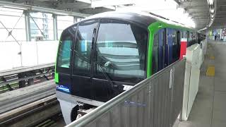 東京モノレール10000形10041F　羽田空港国際線ビル駅(現・第3ターミナル)発車